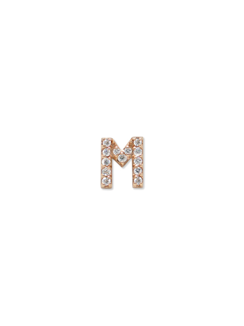 Best Sellers - Love Letter Pavé Initial Stud
