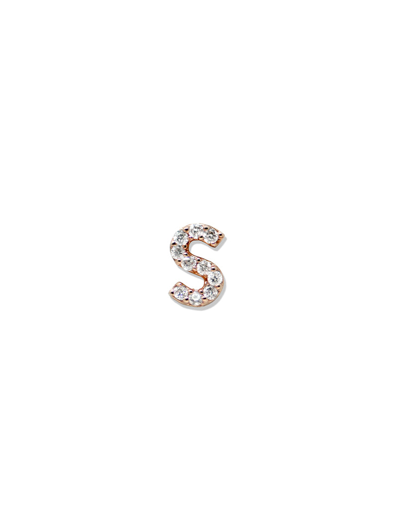 Best Sellers - Love Letter Pavé Initial Stud