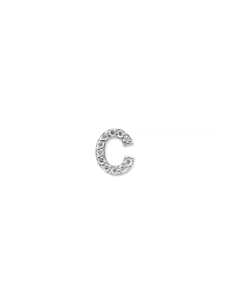 Best Sellers - Love Letter Pavé Initial Stud