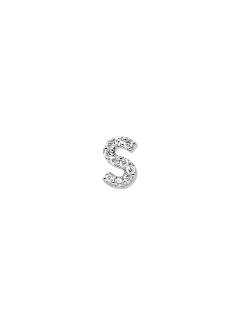 Best Sellers - Love Letter Pavé Initial Stud