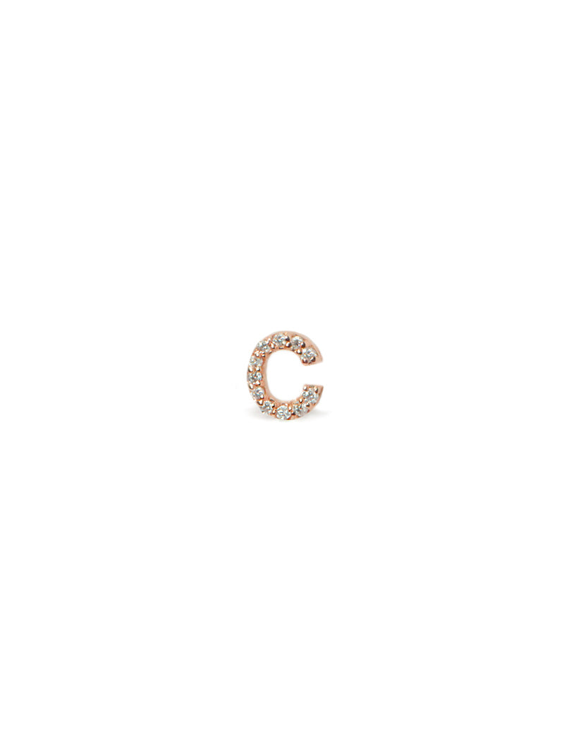 Best Sellers - Love Letter Pavé Initial Stud