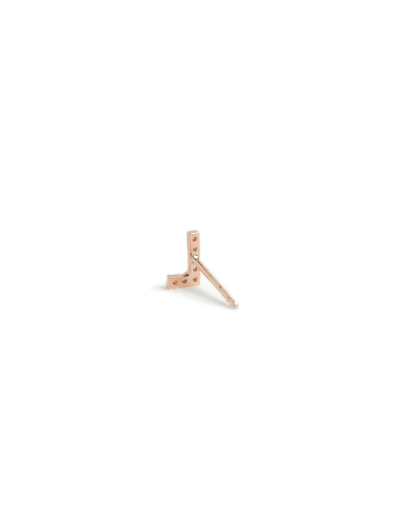 Best Sellers - Love Letter Pavé Initial Stud