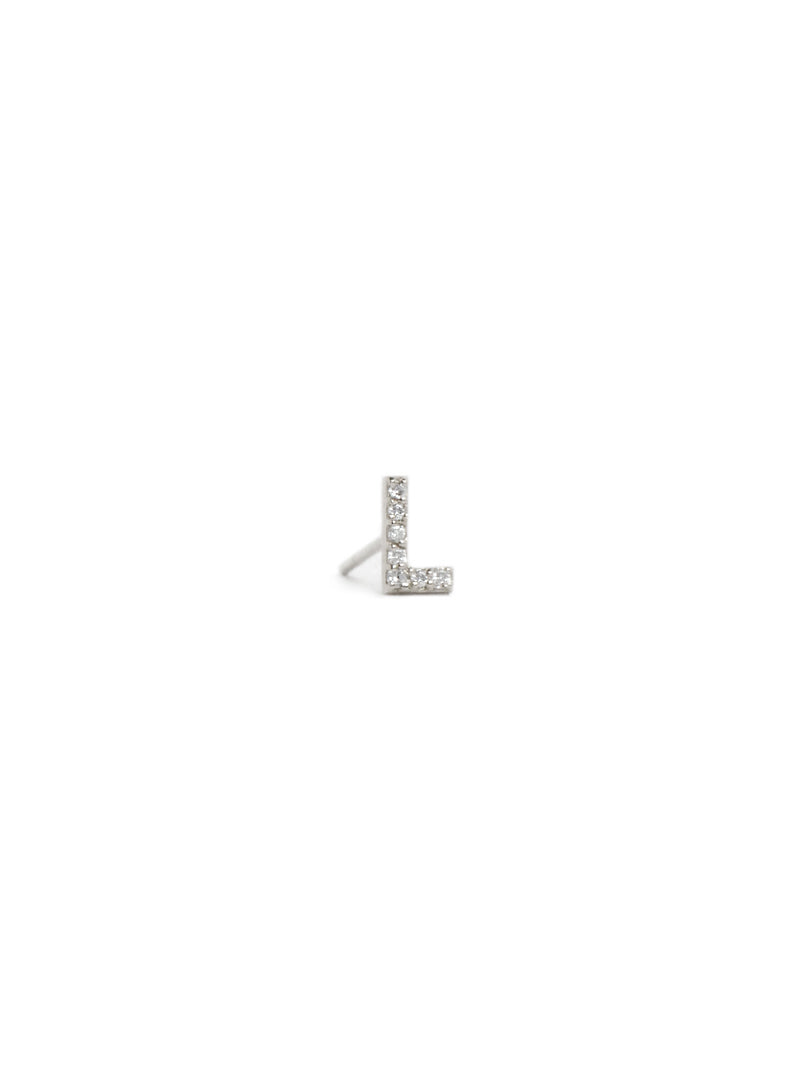 Best Sellers - Love Letter Pavé Initial Stud