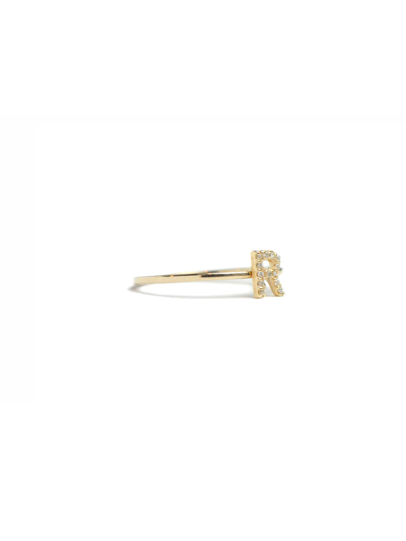 Bague A à Z en Pavé Love Letter