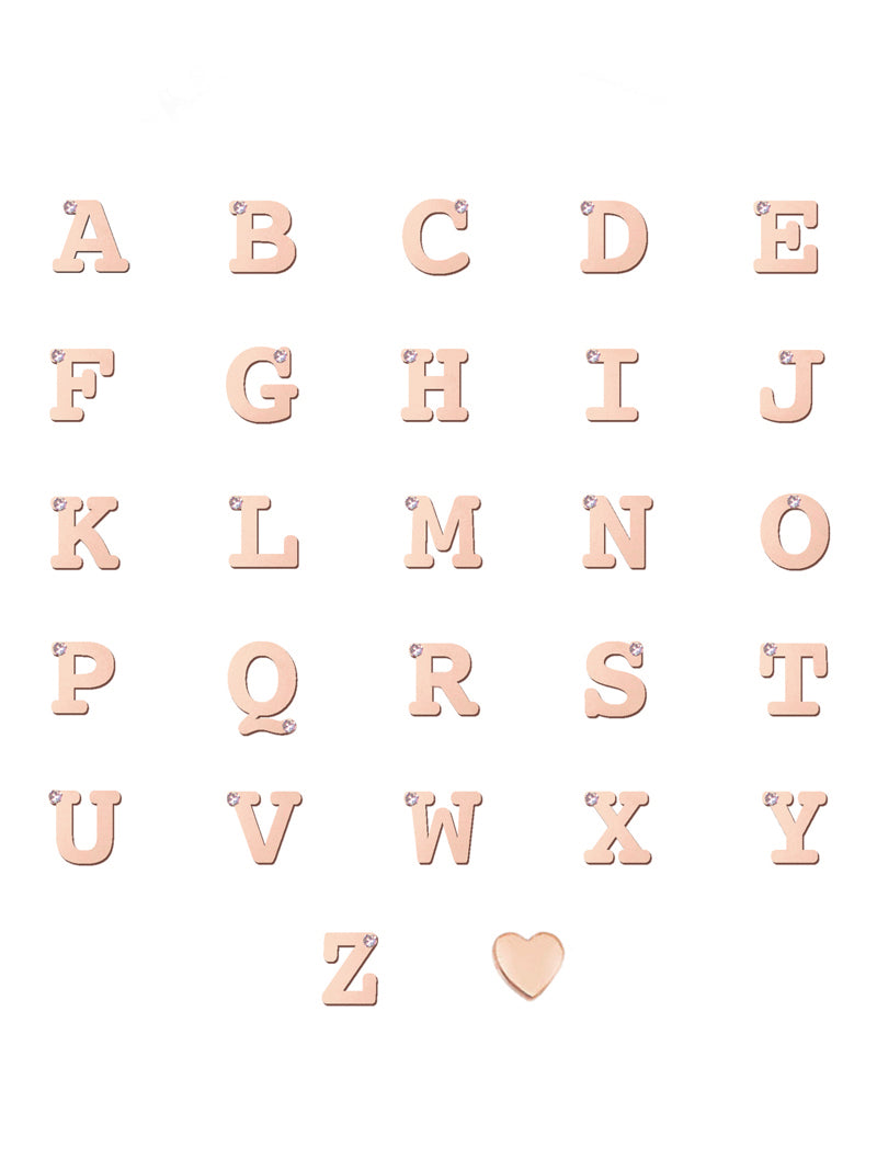 Love Letter Single Diamond Ring A to Z