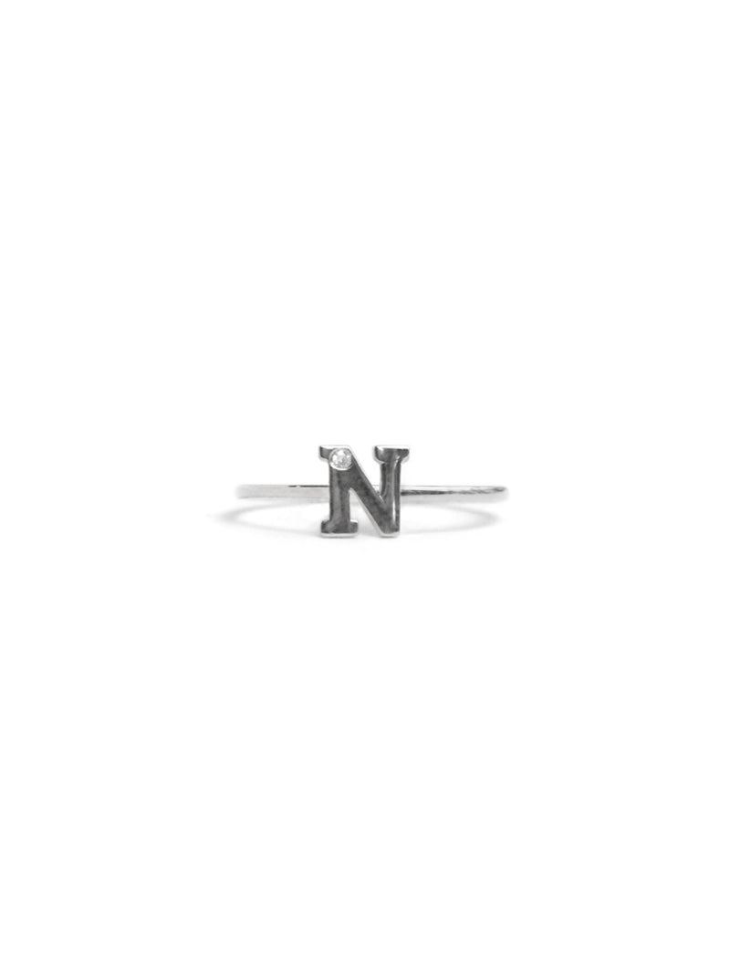 Love Letter Single Diamond Ring A to Z