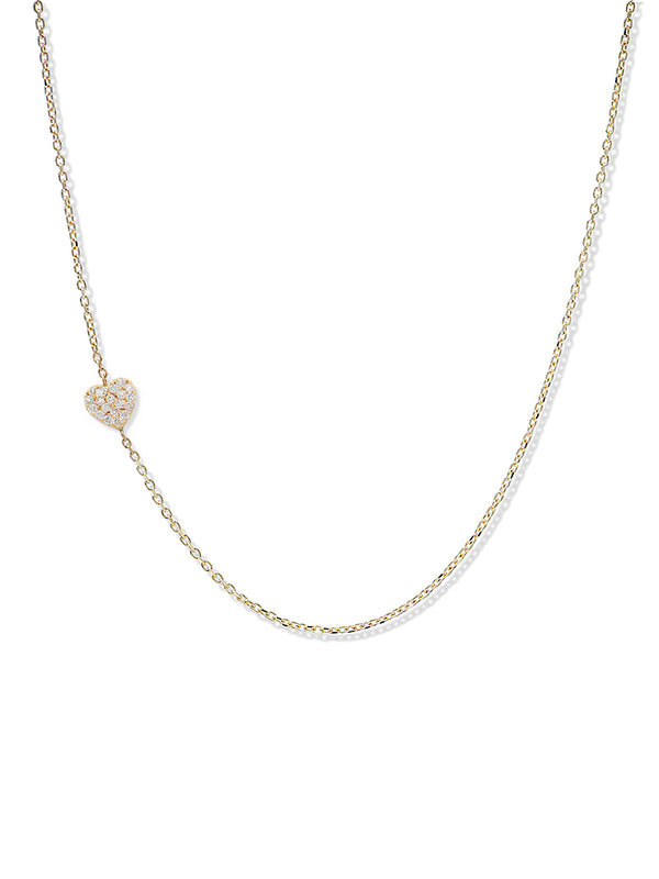 Love Letter Pavé Heart Necklace