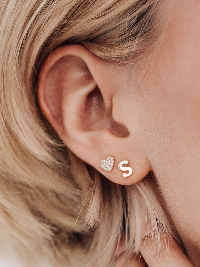 Love Letter Single Diamond Stud