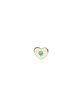 Clous d’Oreilles Cœur Turquoise Love Letter
