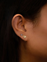 Clou d’Oreille Cœur en Pavé Love Letter