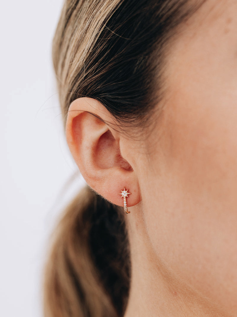 Micro Aztec North Star Half Hoops