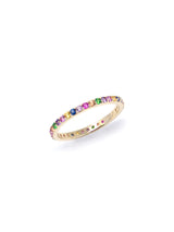 Classique Pavé Rainbow Eternity Band
