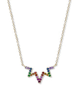 Aztec Starburst Zig Zag Necklace