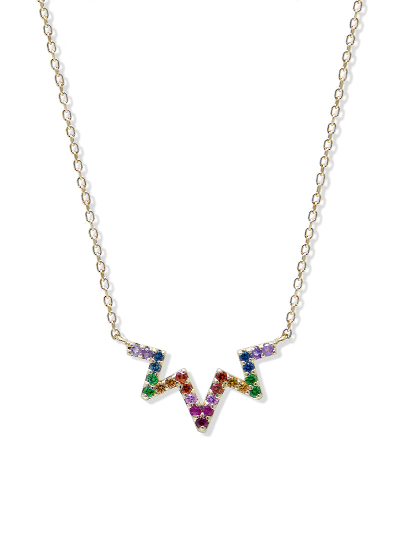 Aztec Starburst Zig Zag Necklace