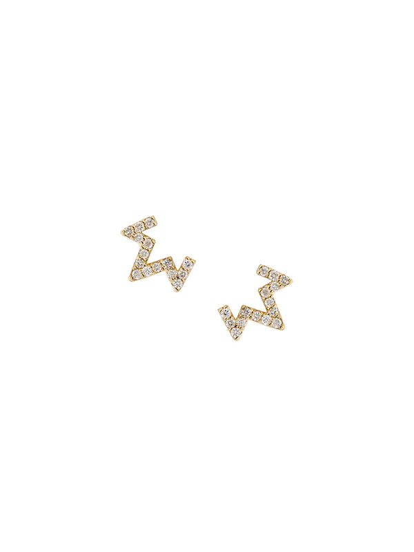 Aztec Zig Zag Studs