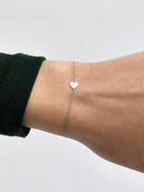 Love Letter Heart Silver Bracelet