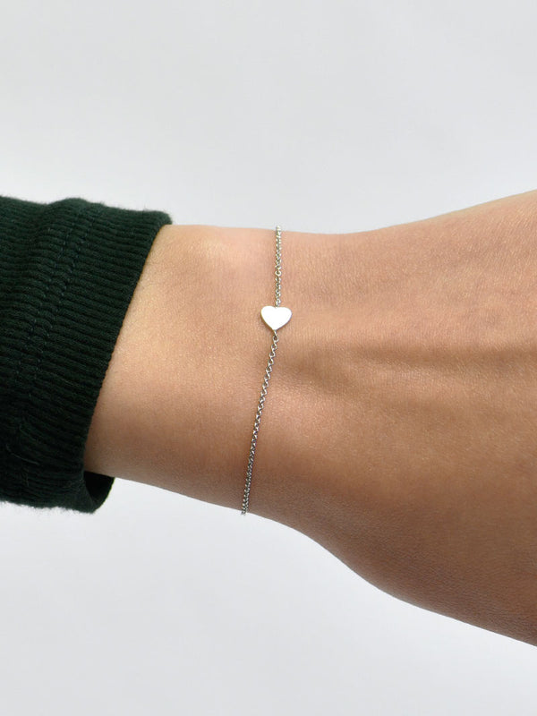 Love Letter Heart Silver Bracelet