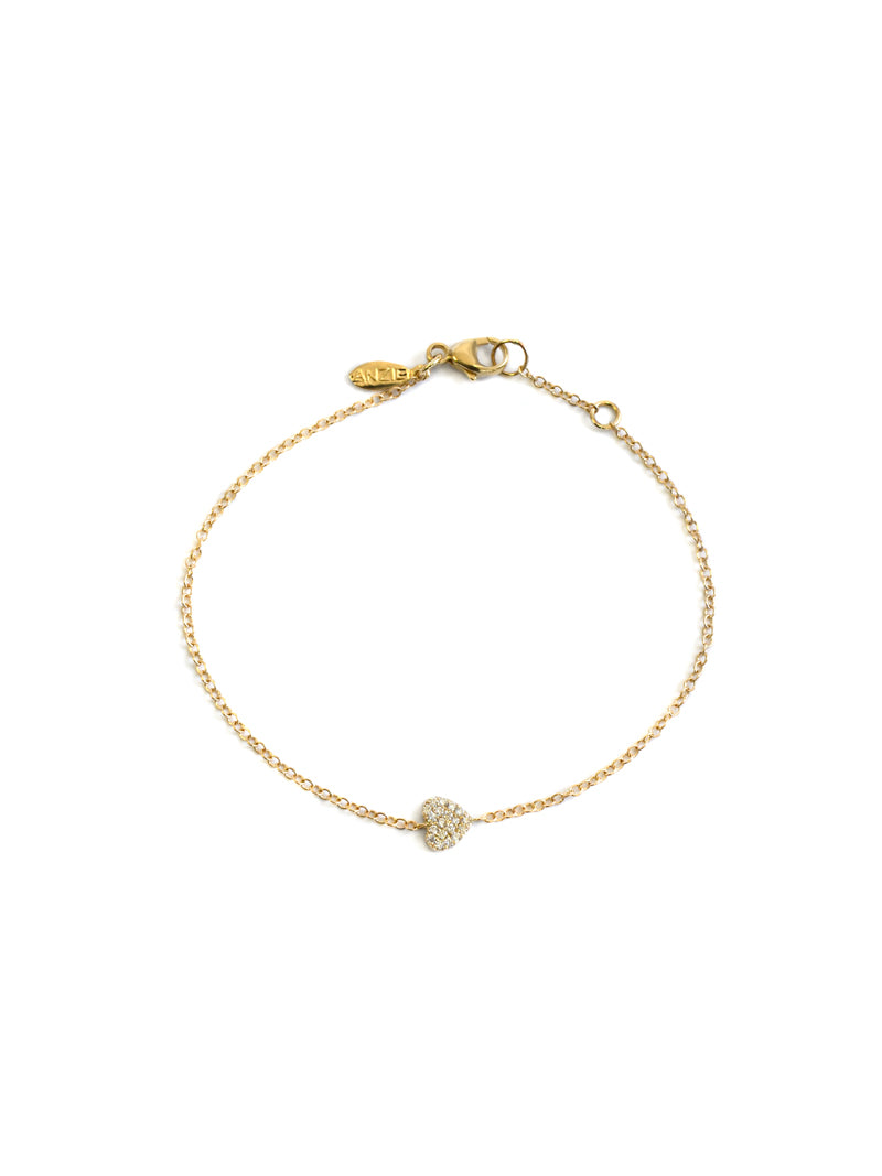 Bracelet en Coeur Pavé Love Letter