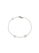 Customizable Love Letter Pavé Bracelet A to Z