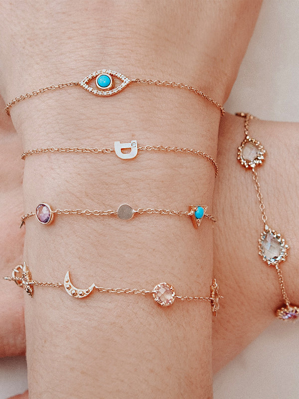 Love Letter Single Diamond Bracelet