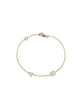 Customizable Love Letter Pavé Bracelet A to Z