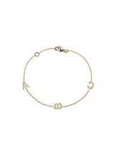 Customizable Love Letter Pavé Bracelet A to Z