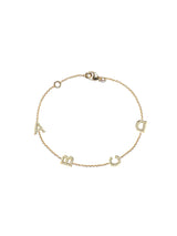 Customizable Love Letter Pavé Bracelet A to Z