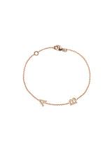 Customizable Love Letter Pavé Bracelet A to Z