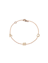 Customizable Love Letter Pavé Bracelet A to Z