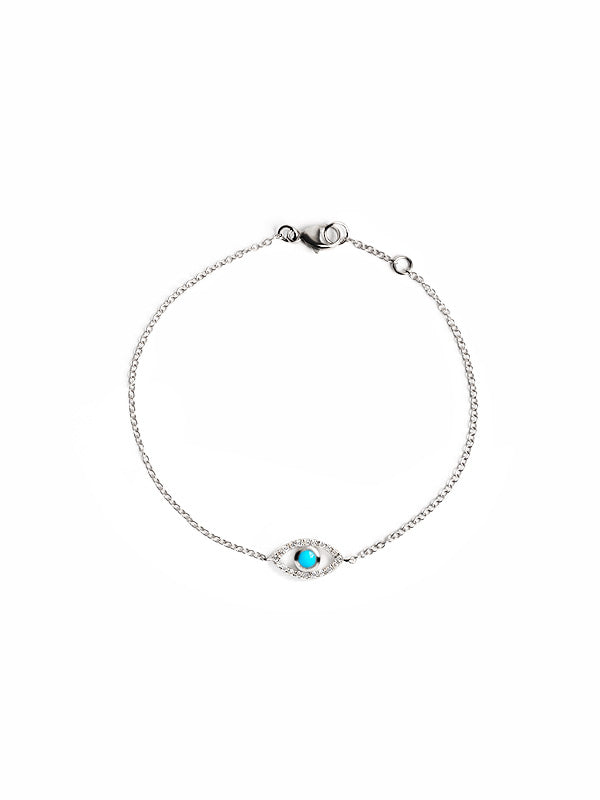 Classique Pavé Bracelet Mauvais Oeil