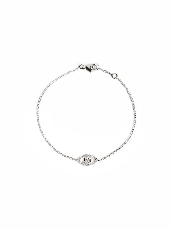 Classique Pavé Bracelet Mauvais Oeil