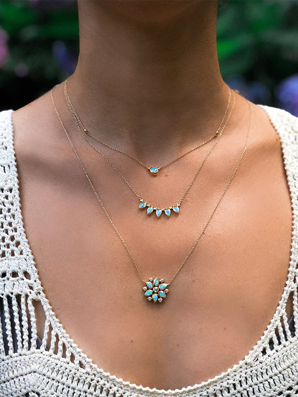 Collier Facette Bouquet Pétal