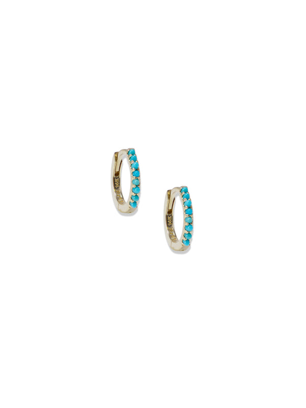 Huggies Turquoise Pavés Classique