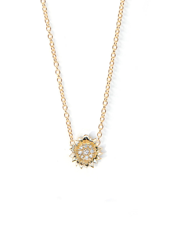 Collier Mini Hope Sunflower en Pavé