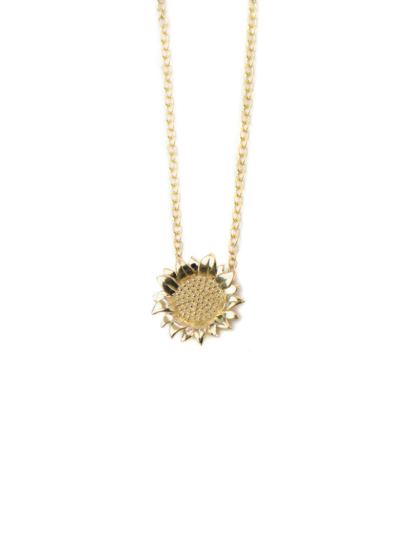 Hope Sunflower Mini Necklace