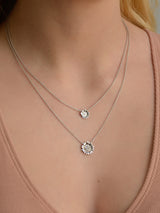 Hope Sunflower Pavé Necklace