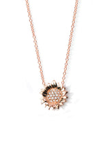 Hope Sunflower Pavé Necklace