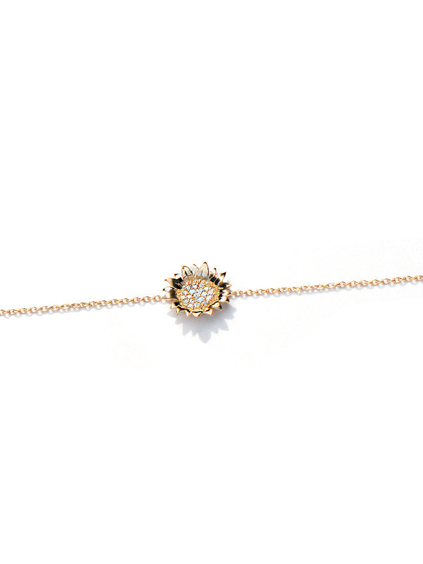 Pavé Hope Sunflower Bracelet