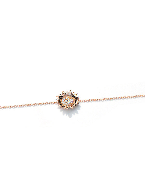 Pavé Hope Sunflower Bracelet