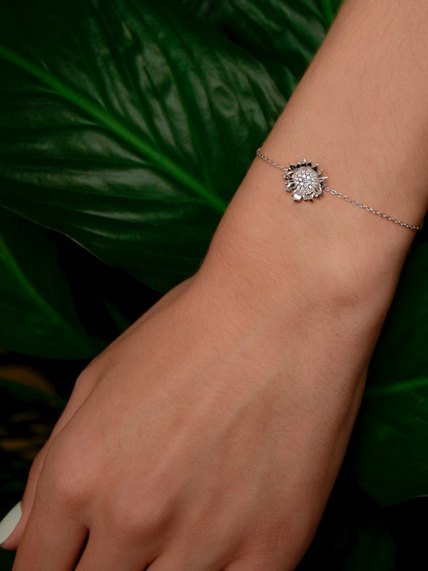 Bracelet Hope Sunflower en Pavé