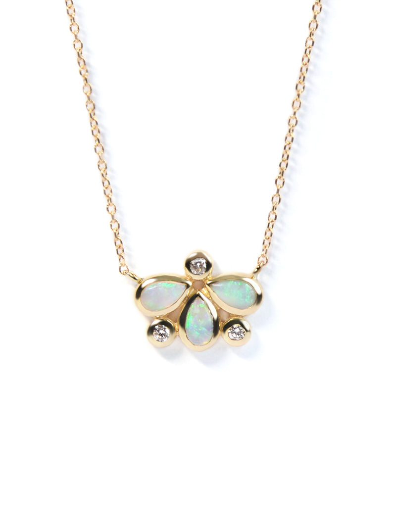 Bezel Bouquet Firefly Necklace