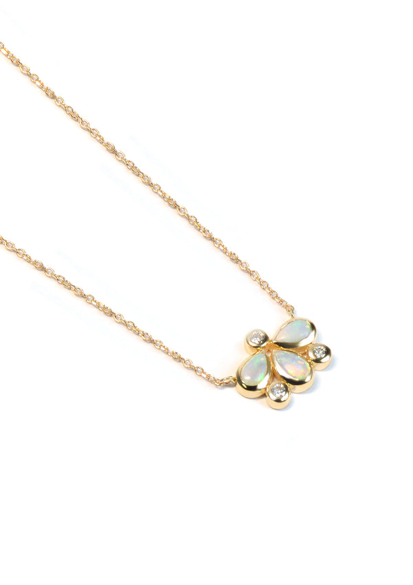 Bezel Bouquet Firefly Necklace