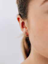 Dew Drop Diamond Pavé Double Huggies