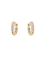 Dew Drop Diamond Pavé Double Huggies