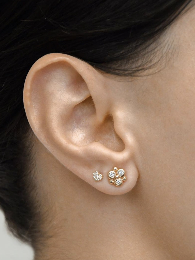 Dew Drop Mini Fleur Earring