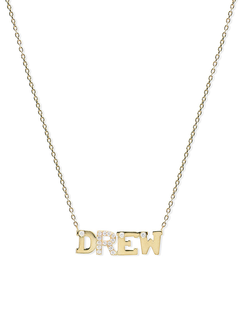 Collier Prénom Lettre d'Amour Personnalisable