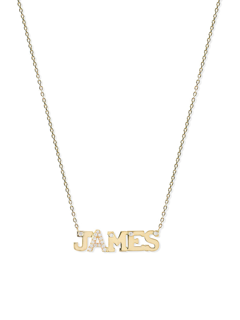Collier Prénom Lettre d'Amour Personnalisable