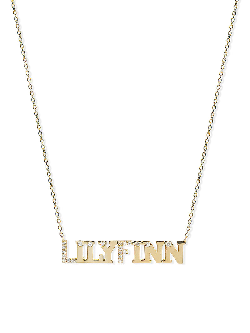 Collier Prénom Lettre d'Amour Personnalisable