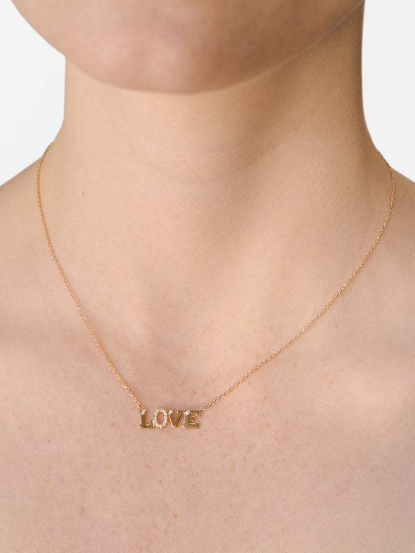 Love Letter LOVE Bar Necklace