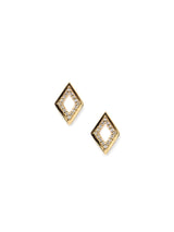 Cléo Hollow Rhombus Studs